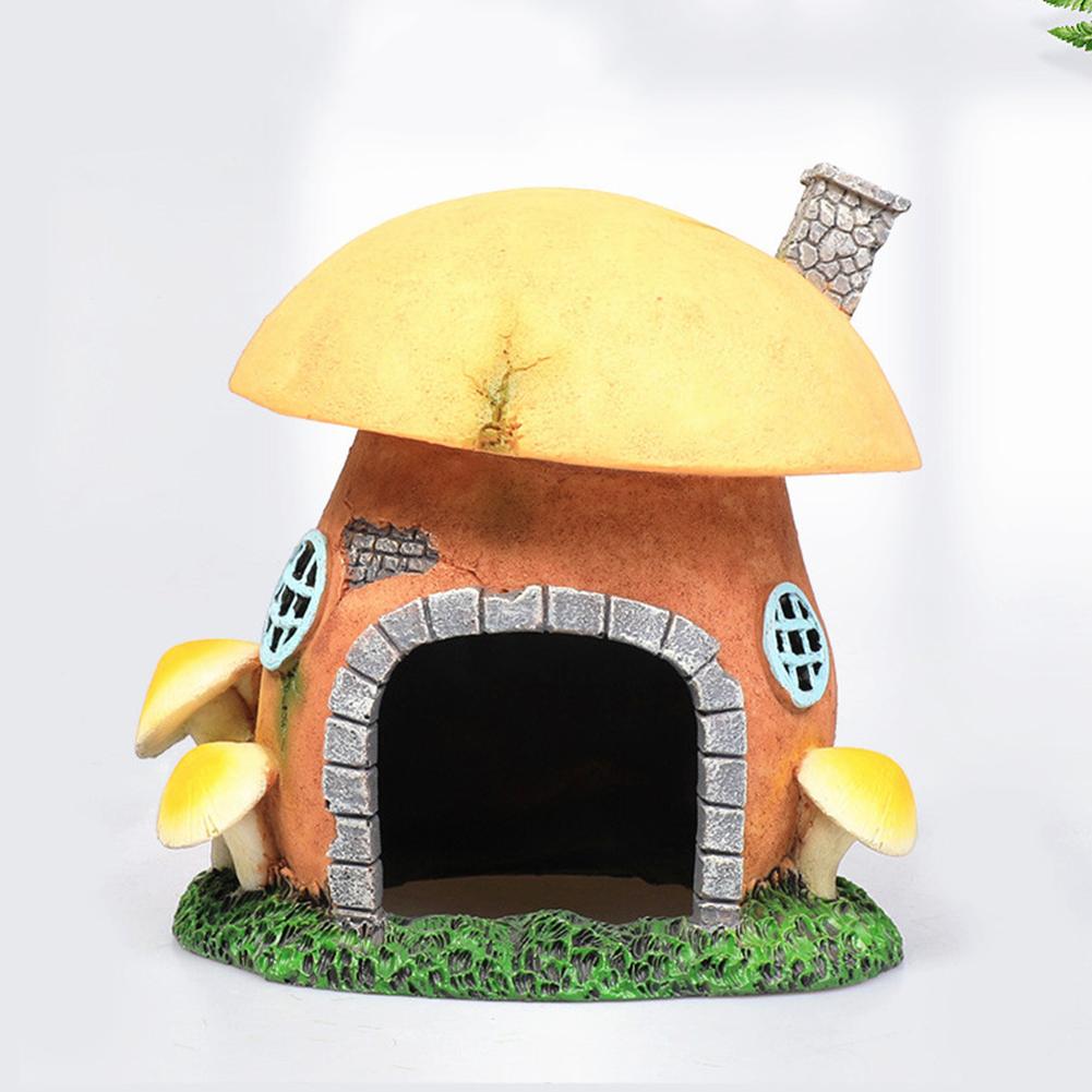 Resin Ornaments Fish Shrimp Hideout Caves Escape House Layout Prop Aquarium Fish Tank Landscaping Decoration