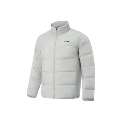 Série Fitness Tridimensional Slim Fit Gola Alta Logo Jaqueta de Penas Masculina Roupa Exterior AYMV221-1