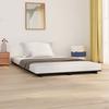 VidaXL Bed Frames, Double Bed with Slatted Base, Adult Bed, Indoor Bedroom Furniture, Black 135x190 Cm 824612