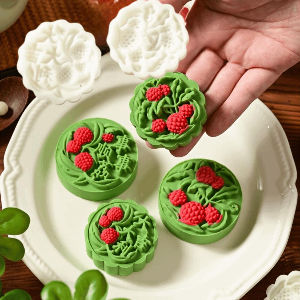 Hand Press Mid Autumn Festival Moon Cake Mold Embossing Pastry Molds Baking