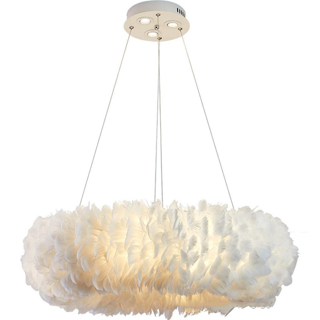 Bedroom Wedding Hall With Spotlights, Remote-controlled Feather Lamps For Both Suction And Hanging