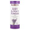 Body & Foot Powder with Grapefruit Seed Extract & Lavender Oil, Lavender, 4 Oz (113 G)