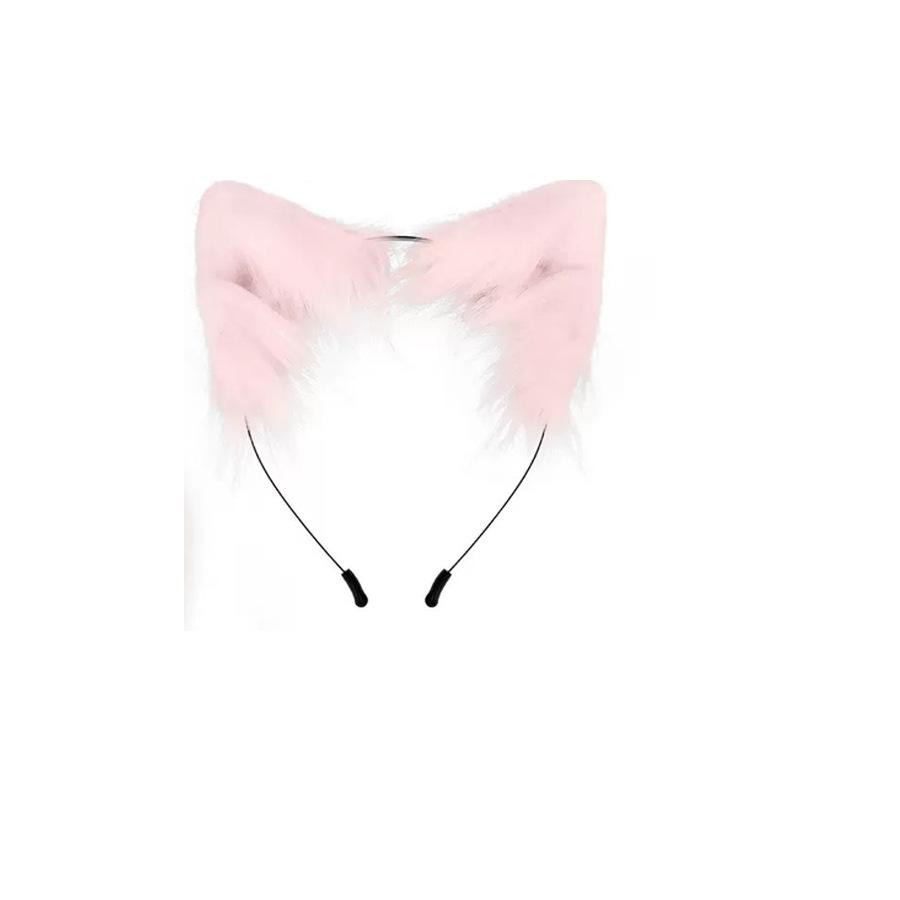 Plush Ear Headband for Holiday Party, Cute Hair Hoop for Women and Girls, Costume Accessory