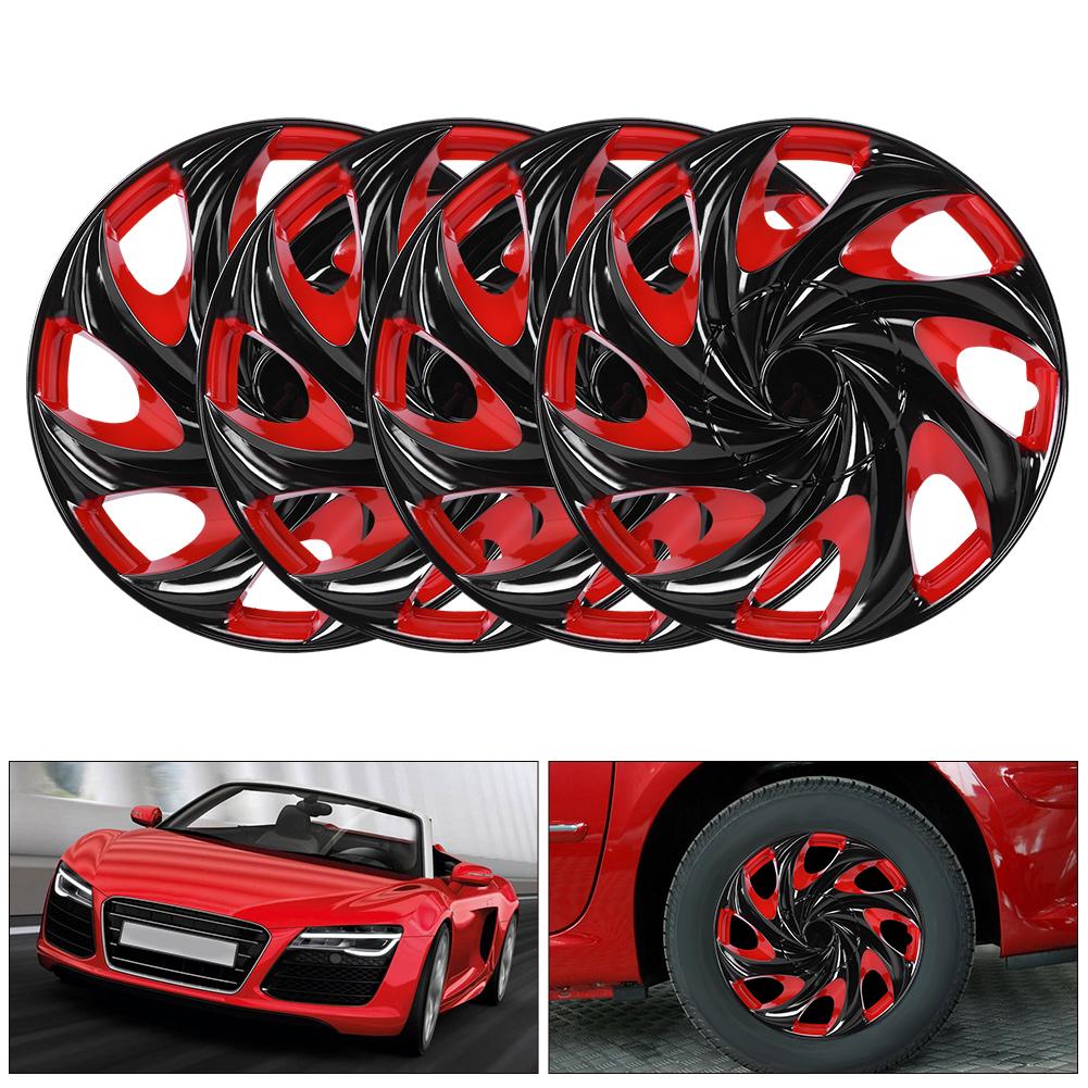 4 peças Calota de Roda 15 polegadas Encaixe Pressão Tampa Calota Acessórios Automotivos Serve para Pneu R15 e Aro de Aço