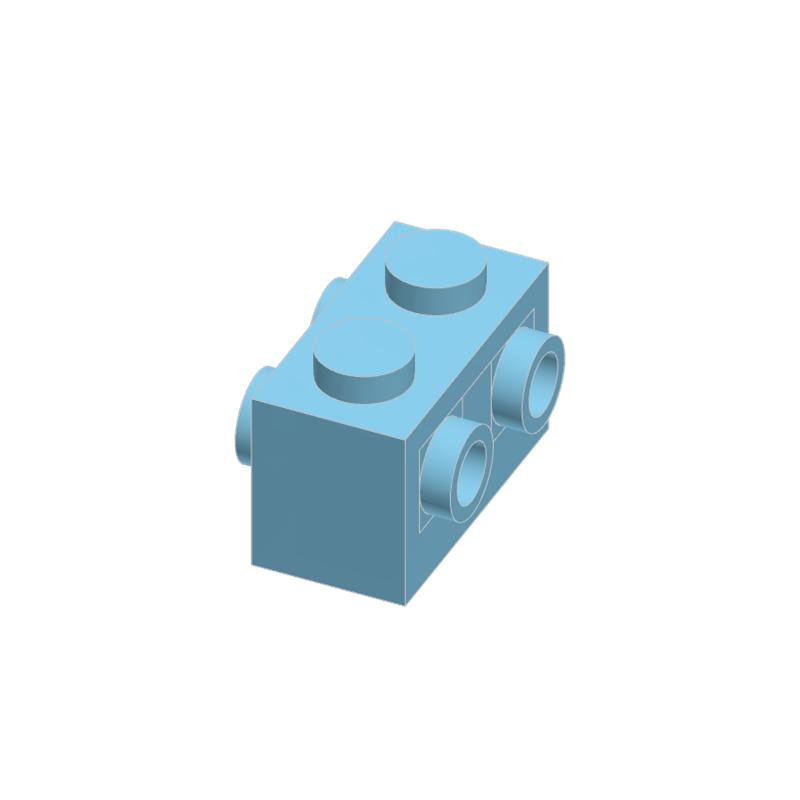 10pcs 52107 1 x 2 featuring Studs on 2 Sides Block Moc Works With featuring Brick DO IT YOURSELF Children's Toy Assembly Parts