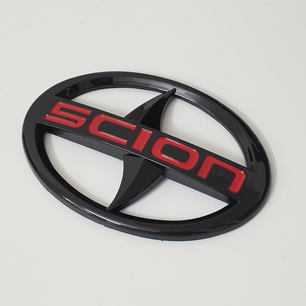 

3D Chrome Scion Car Emblem Badge Sticker Front Grille Rear Trunk Decal for Toyota Scion XB TC FR-S IM IA Exterior Replacement Steering wheel badge