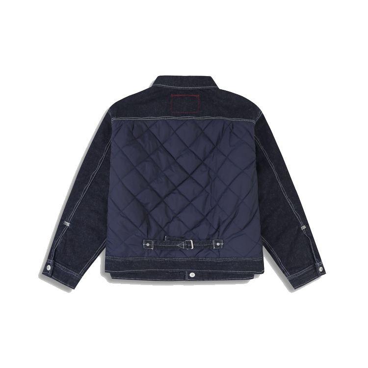 Levis Reversible Quilted Denim Jacket Men Jackets Dark-Denim-Blue A0121-0000