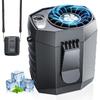 2025 Smart Portable Rechargeable Fan with LED Light & 25H Runtime, 4-Speed 9200RPM Turbo Cooling Personal Waist Fan, Wearable Neck & Belt Clip for