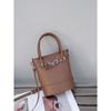 Cowhide Niche Versatile Women's Bags, Shoulder Messenger Bags, Simple Women's Bags, Zipper Bucket Bags