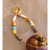 Eetit New Arrival Handmade Jewelry Natural Stone Resin Wood Beads Sun Moon Drop Necklace Stainless Steel Accessories Waterproof