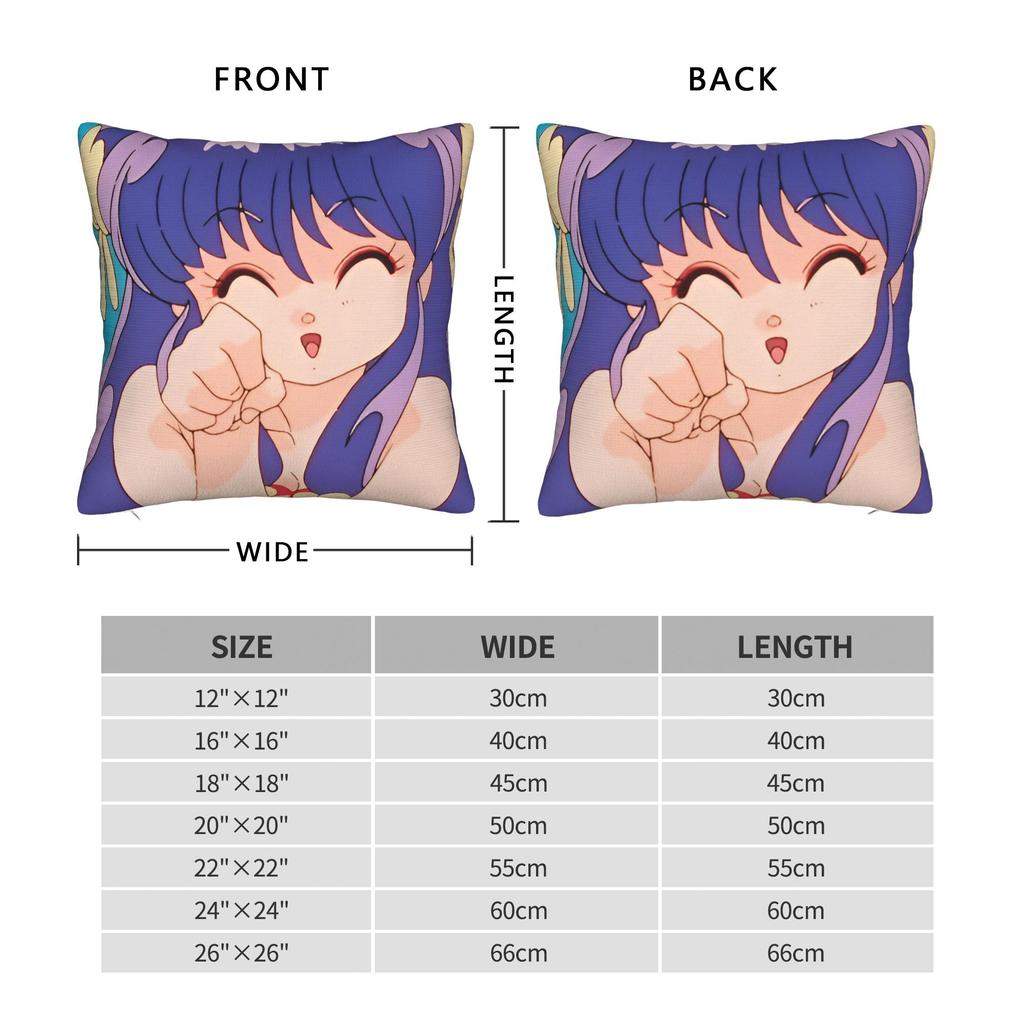 Pillow Cover Japanese Anime Shampoo Cute Girl  Vintage Pillow Case For Couch Sofa Bedroom Pillowcases
