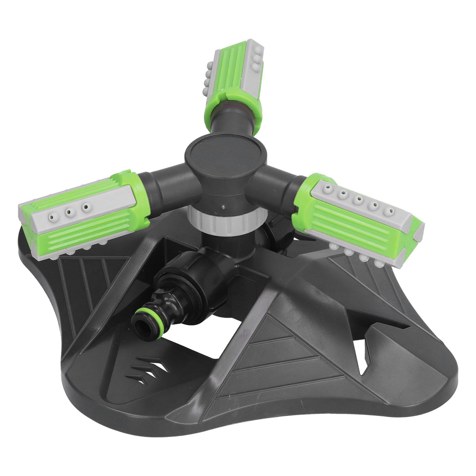 

Lawn Water Sprinkler Automatic Flower Watering Device Three Prong Sprinkler for Garden Watering Gardening зелёный