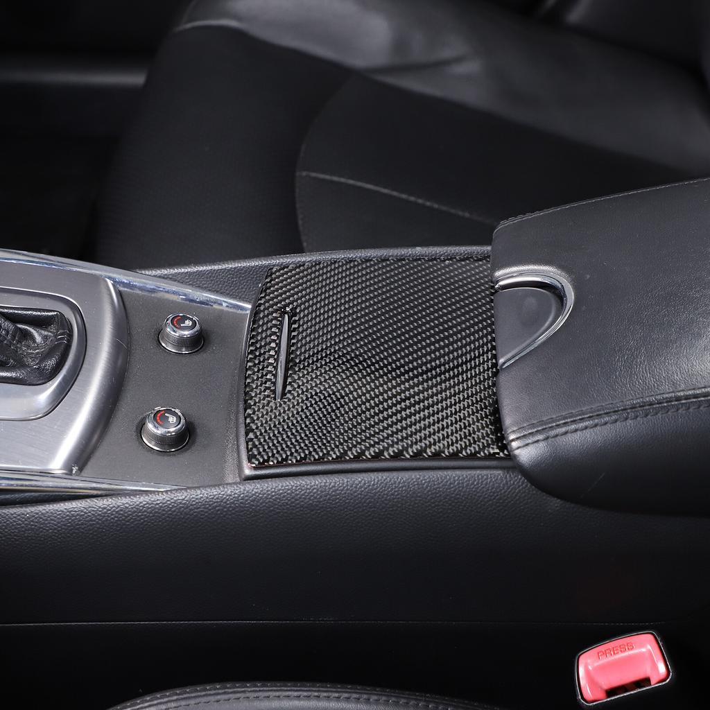 Carbon Fiber Water Cup Holder Panel Cover Trim For Infiniti G37 2007-13