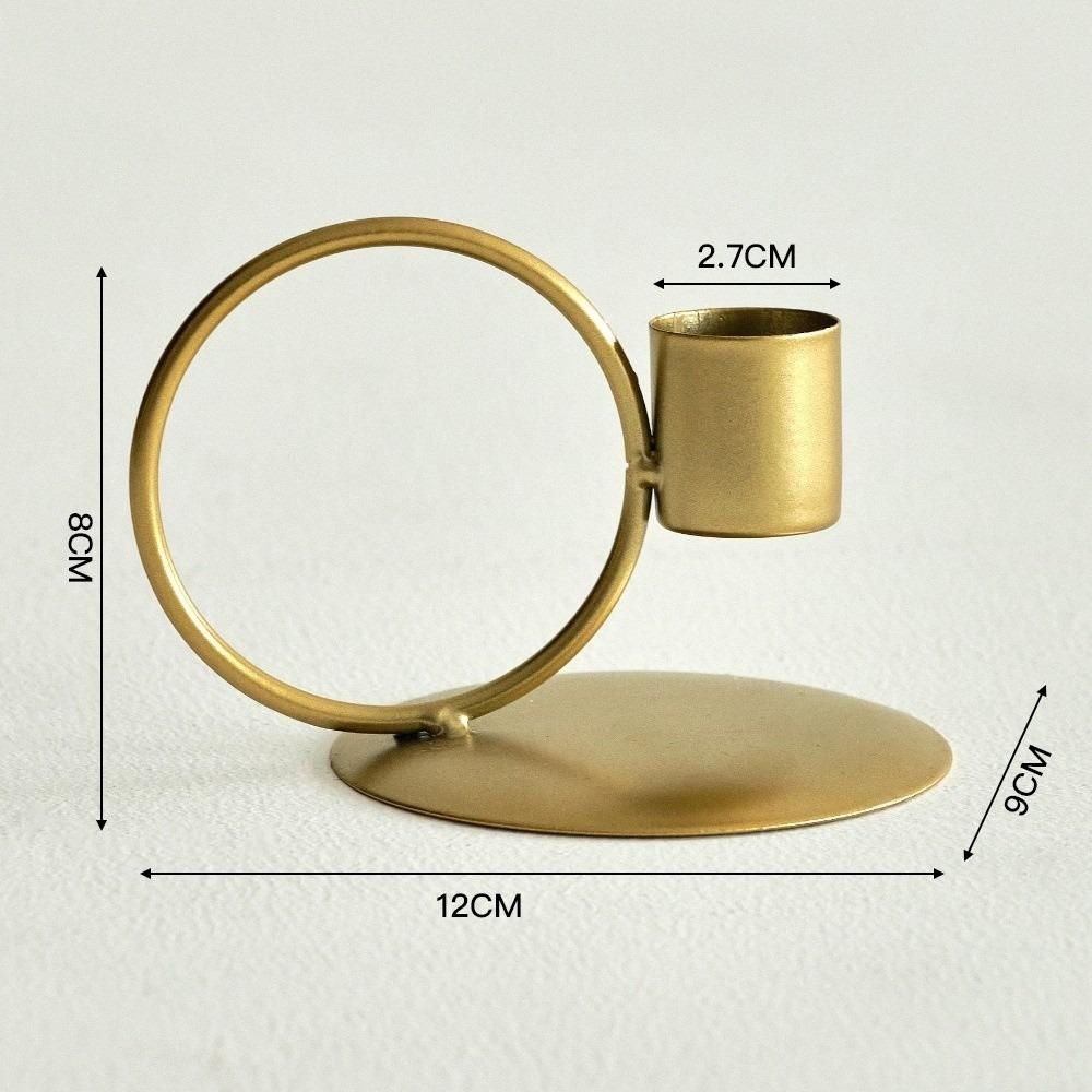 U-förmige Tischkerzenhalter Metall Doppelköpfiger Kerzenständer Heim- und Hoteldekoration Ornament