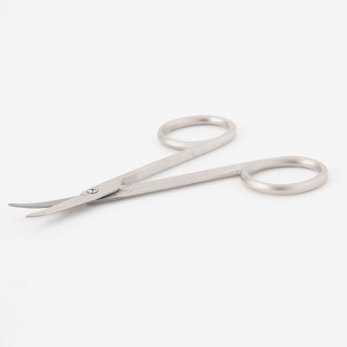 muji steel eyebrow cutting scissors, total length approx. 90mm, case included 15844456