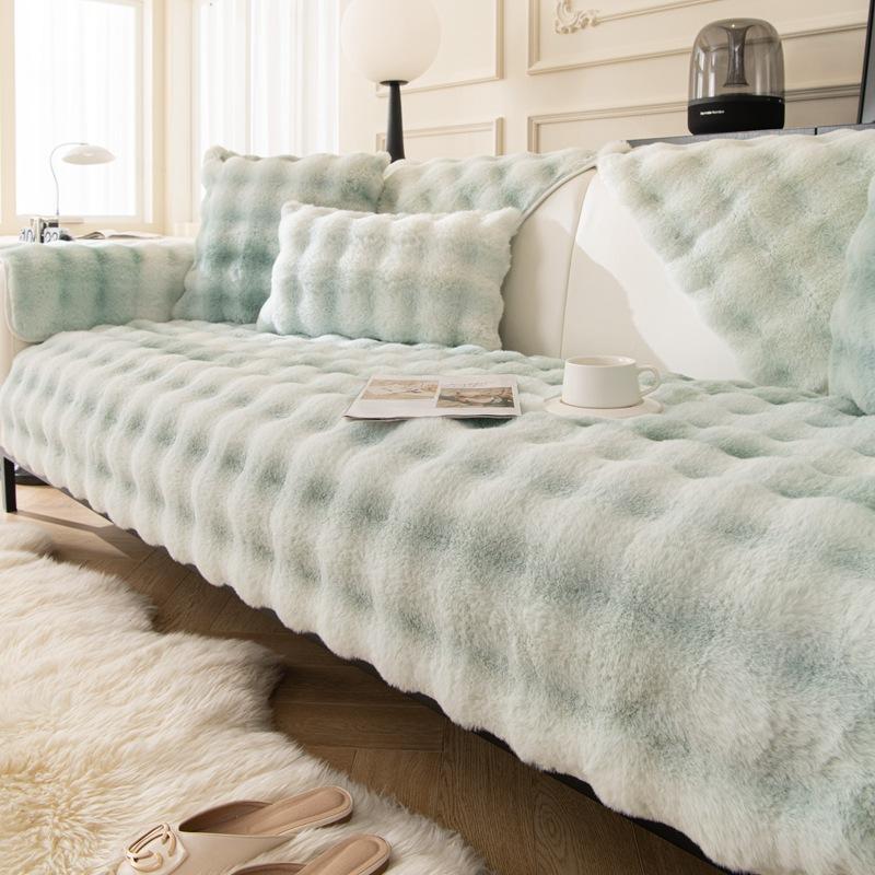 

Мягкий плюшевый диванный полотенце, утолщенный зимний теплый чехол для дивана для гостиной, универсальный противоскользящий диванный коврик, подушка для дивана, домашний декор 70x70