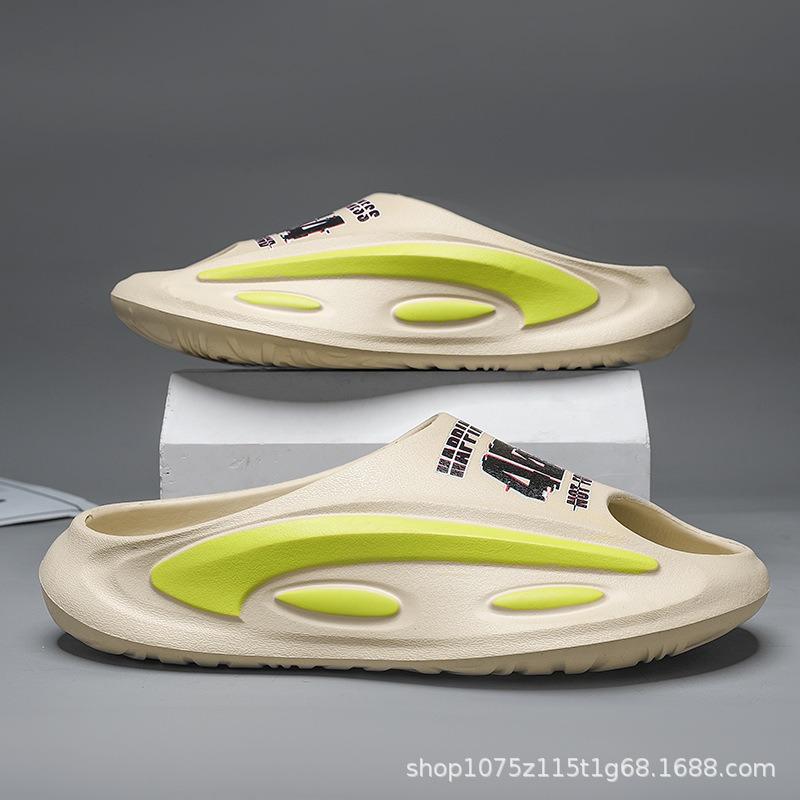 Slippers Couple New Summer Thick Bottom Non-slip Casual Sandals Fashion Double Color Beach Thick Bottom Sports One Word