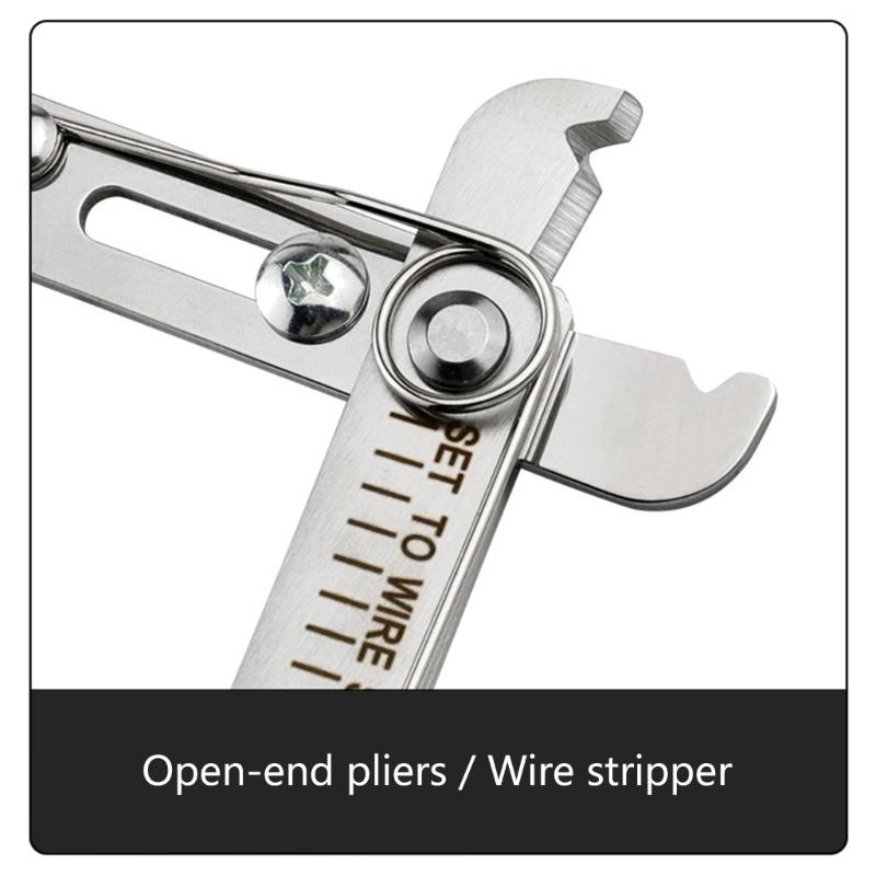 Wire Stripper And Chain Cutter Tool Stainless Steel Construction Nonslip Grip For Precise 0.5-4mm Stripping