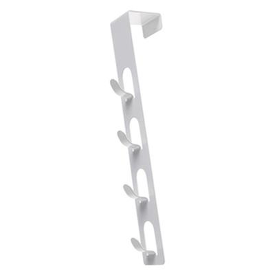 4 Layers Door Back Hanger Hook Iron Vertical Clothes Hook Drilling Free Door Back Hanging Storage