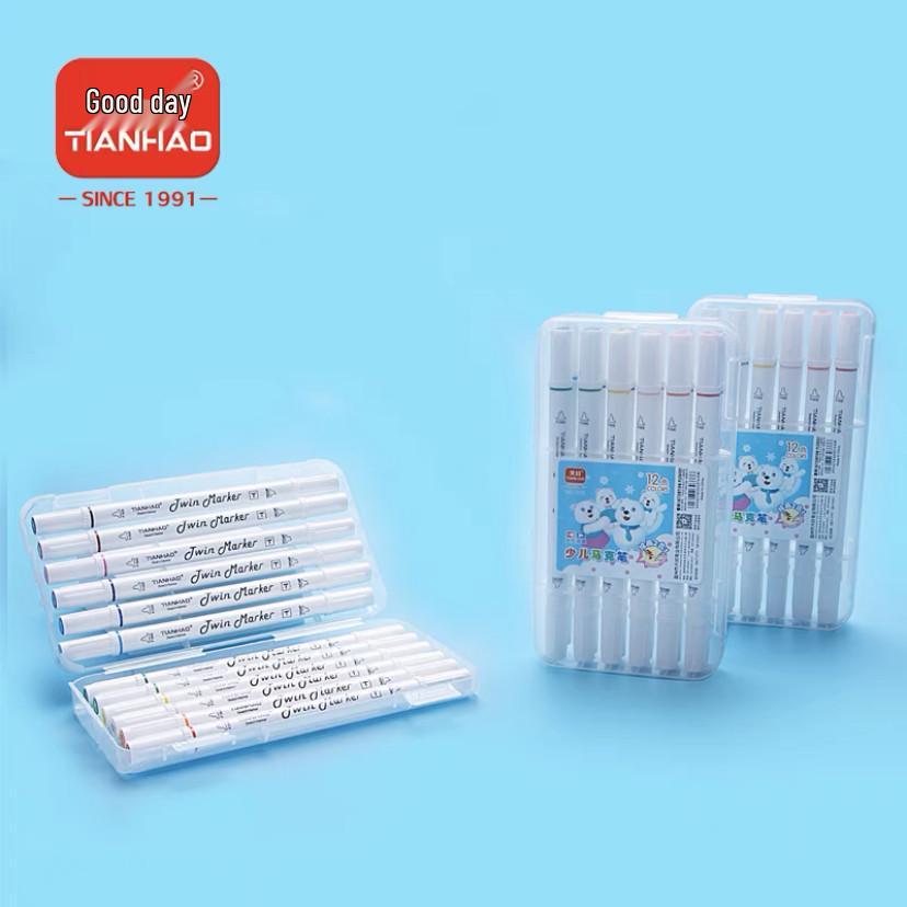 Double-Ended Marker Pen Set: 36/48 Colors, Oil & Alcohol-Based Ink for Hand-Painting. Other/Other