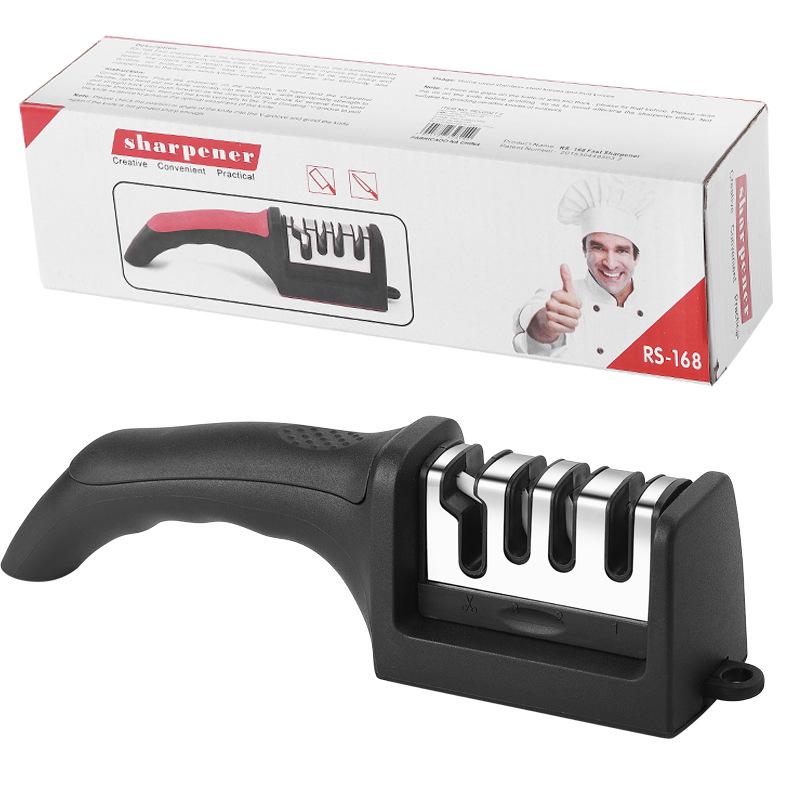 Household Three-Stage Multifunctional Kitchen Knife Sharpener