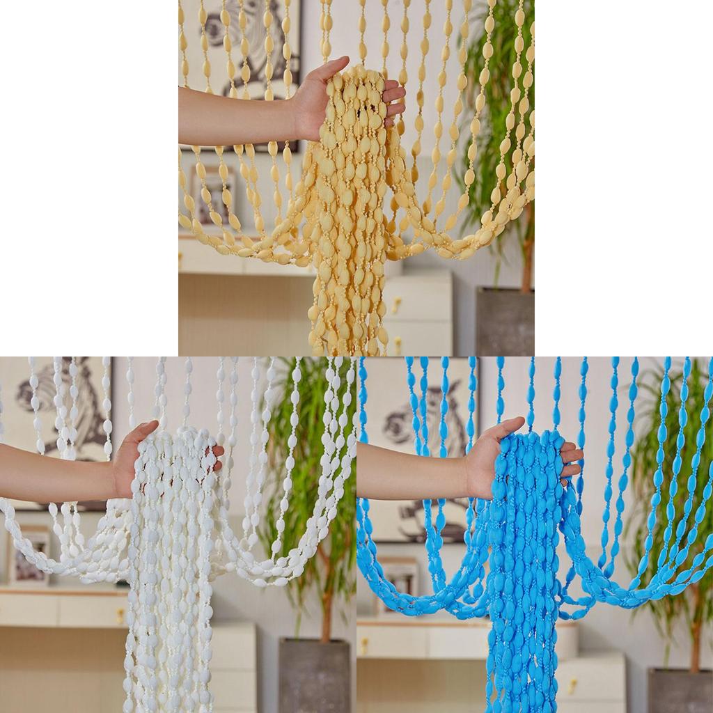 Nordic Style Lighttransmitting Tassel Curtain For Hotel Wedding Salon Decor