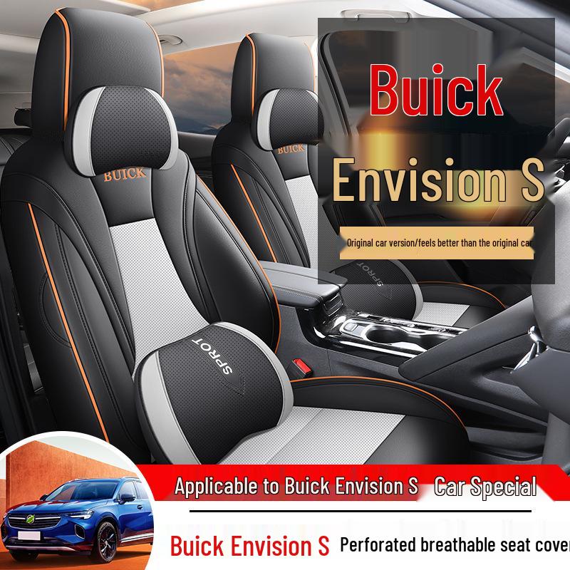 Buick Envision S Leather Car Seat Cushion - Universal Fit for All Seasons, 5-Seater