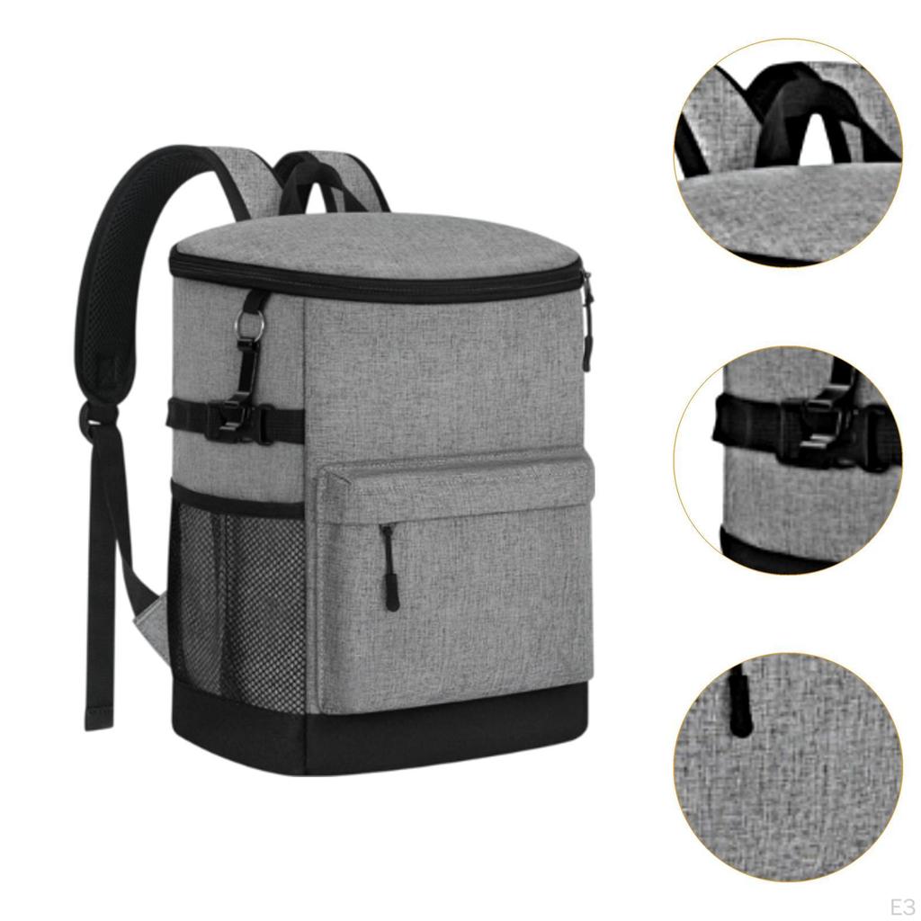 Backpack Backpack, Modern Portable Thermal Bag, Isolated Bag So That Men's Women Work, Beach,