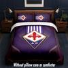 Fiorentina FC Design Bed Bedding Set 1 Duvet Cover + 2 Pillowcases Soft Breathable Household Bed Linens