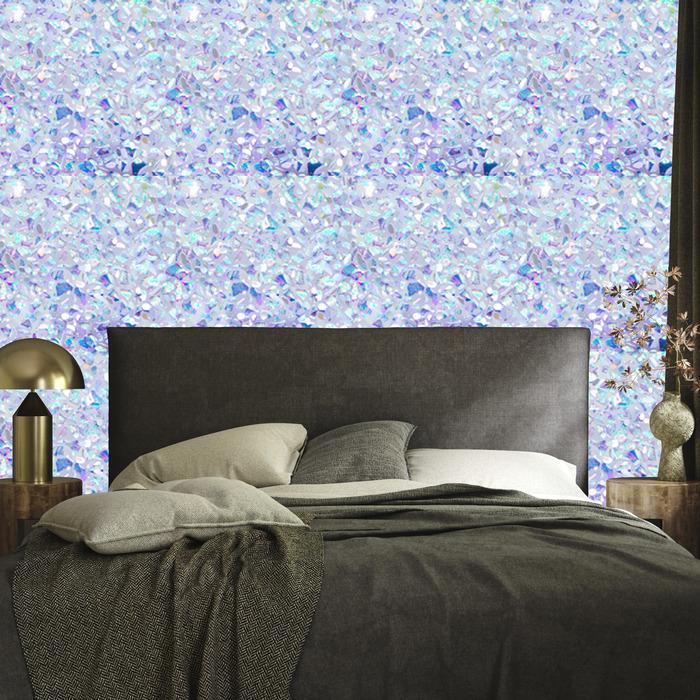 Iridescent glitter wallpaper in blue and azure for the living room and bedroom 50x1000
