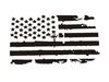 1PC DIY Black USA Flag Car Hood Decal Decor Sticker Waterproof For Jeep Wrangler