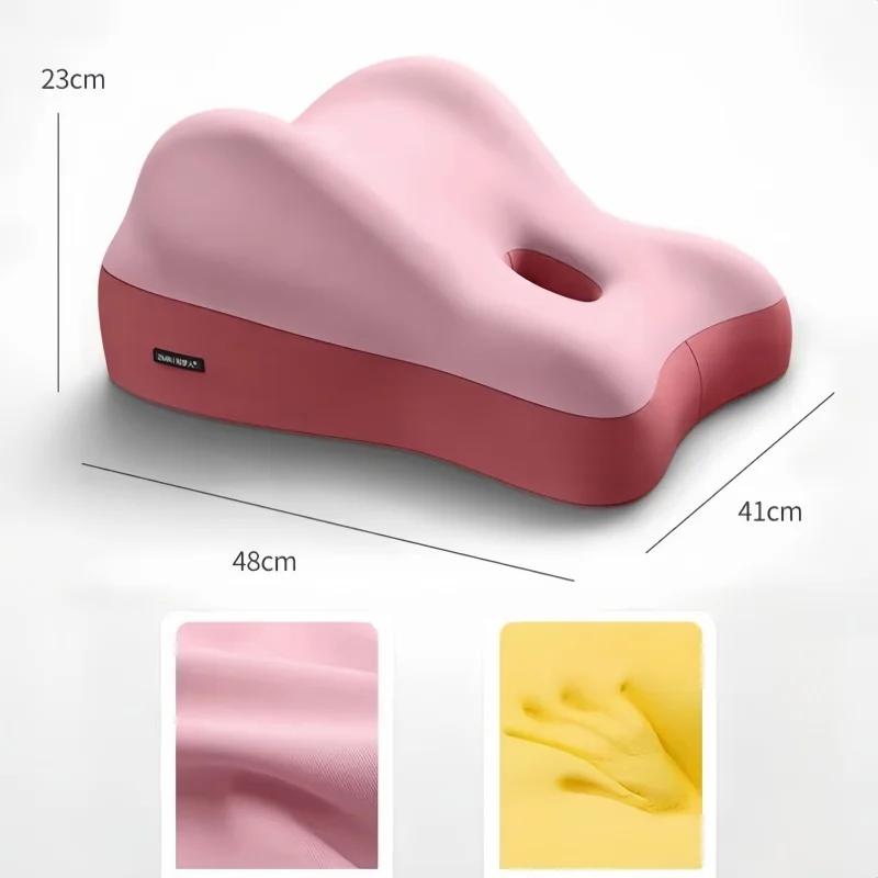Memory Foam Lumbar Cushion Ergonomic Back Support Pillow With Breathable Cover For Office Chair Car Seat Bed Backrest