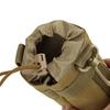 Outdoor Molle Water Bottle Bag Rack Camping Hiking Bicycle Bottle Bag Pulling Rope Multi functional Bottle Bag