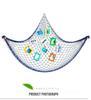 Mediterranean Style Cotton Rope Decorative Fishing Net with Shells for Wall Decor