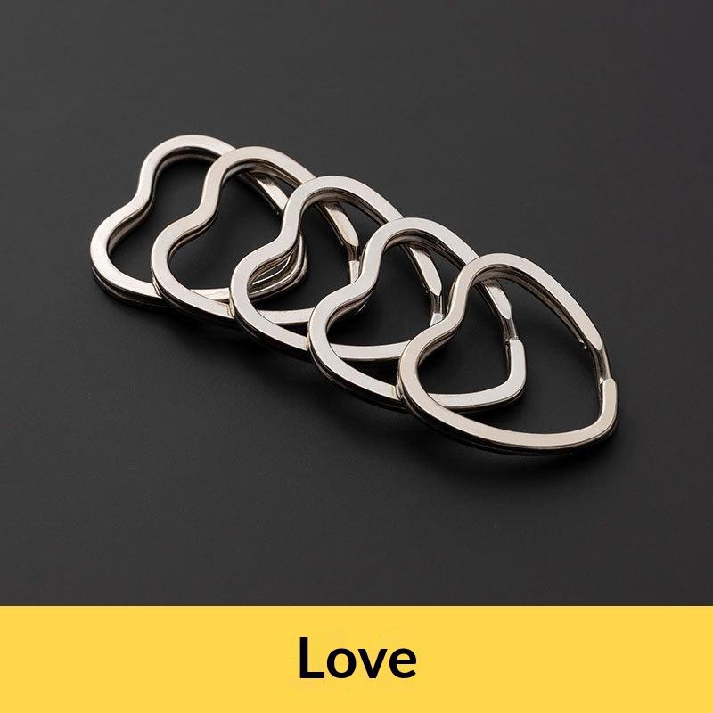 1 Stück Massiver Metall-Sprengringe Doppelöse Schlüsselanhänger 15-38mm Tasche Hakenverbinder Schlüsselanhänger Schlüsselhalter DIY Lederhandwerk Beschläge