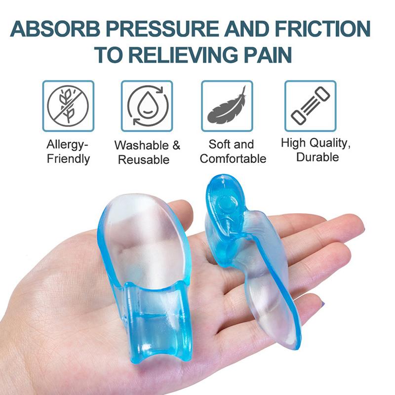 1/2/3/4/5Pairs Silicone Toe Separator Finger Feet Care Protector Toe Orthopedic Bunion Hallux Valgus Corrector Pedicure Spacer