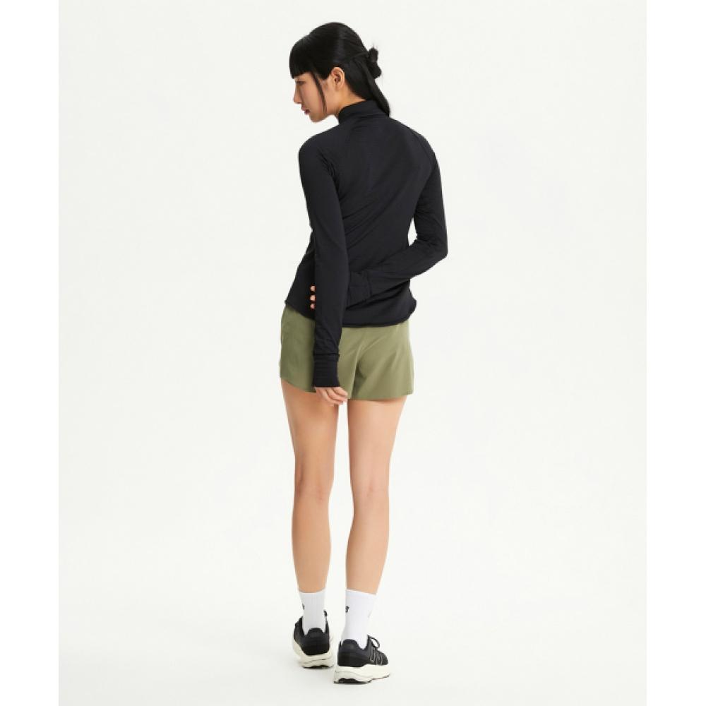 New Balance Nbnde4p142 Women Heat Grid Half Zip Up  Black 