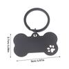1Pc Abstract Dog Footprint Keychain Name And Text Tags Cat Dog Id Tag Name With Cute Symbols Bone Shaped Pet Nameplate