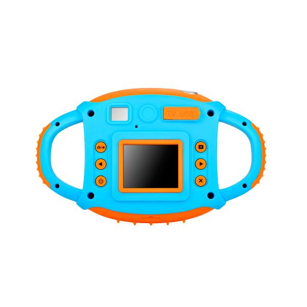 AMKOV CD-FP& Kids Digital Camera 500 Million Pixels Mini Cartoon Camera Large Screen(Blue&Orange)