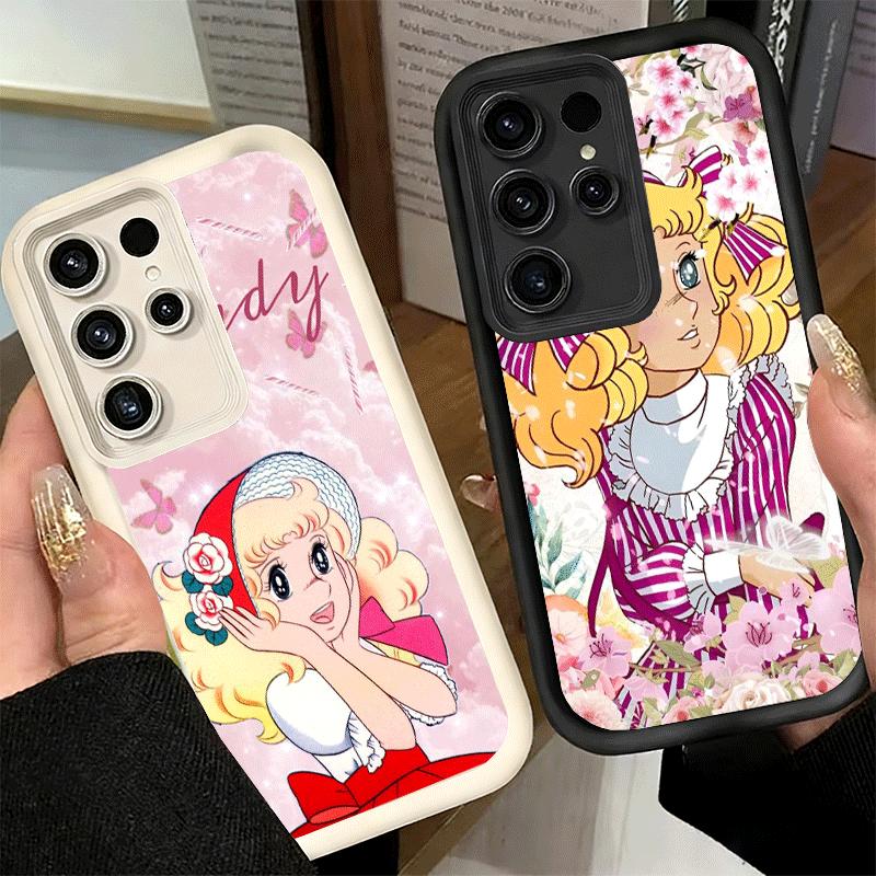 Phone Case for Samsung Galaxy S26 S25 Ultra S24 FE Anime Candy Candy Shell S23 Plus S22 + S21 S20 5G Soft Silicone Funda
