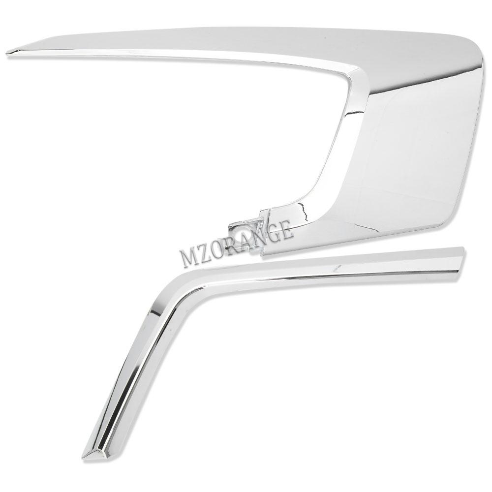 Front Lower Bumper Chrome Trim Molding Headlight Strips For Mitsubishi ASX  2016- Fog Light Cover Car