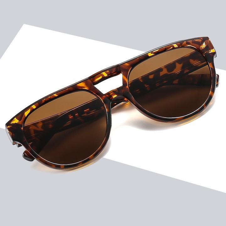 Fashion men's and women's sunglasses, personalized double-beam sports sunglasses, can be matched with degree flat glasses, anti-blue light glasses