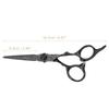 VOCOSTE Hair Scissors Hair Cutting Scissors Barber Scissors Stainless Steel Razor Black