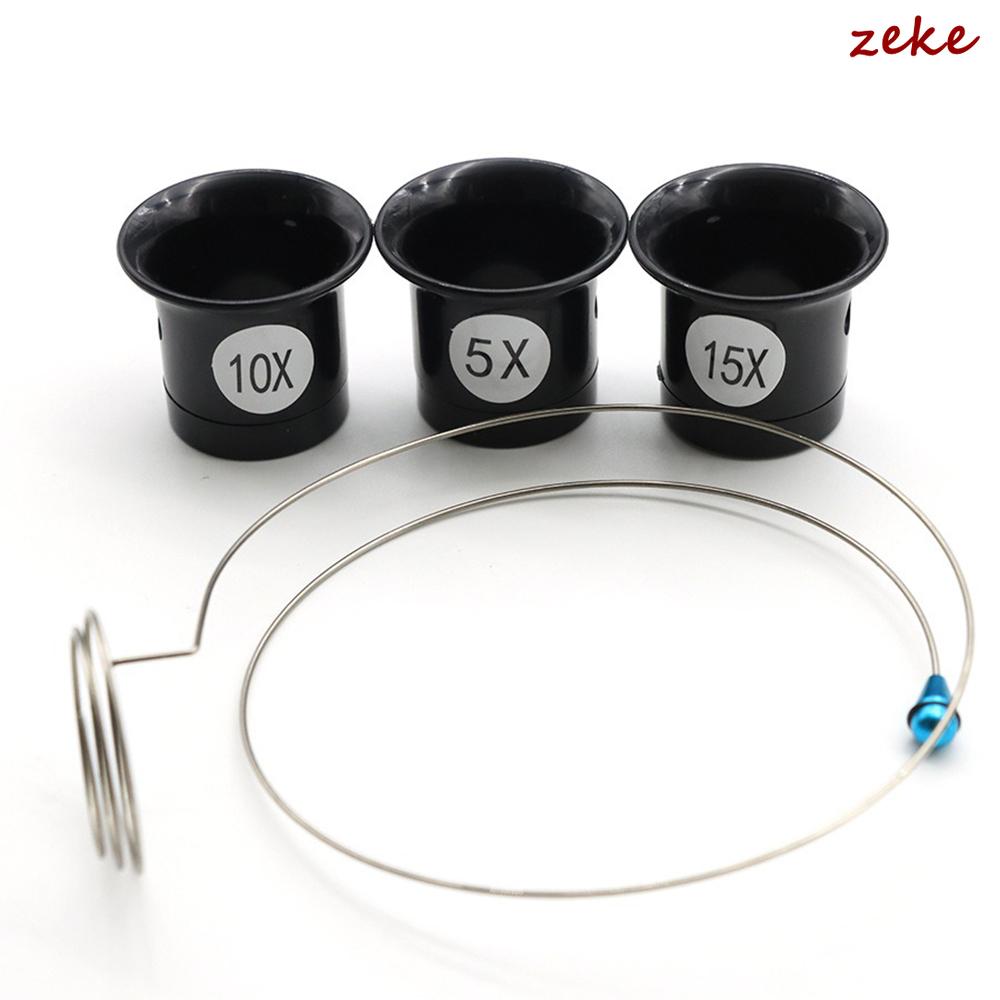 3 in 1 Set 5X 10X 15X Magnifying Glass Clip on Magnifier for Watchmaker Jewelry Watch Repair Tool Professional Watch Accessories