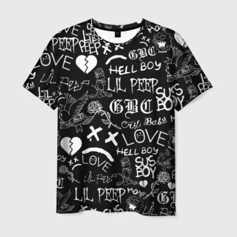 Summer Men's T-shirt Graffiti Art Printed T-shirt Men Women Hip Hop Trend Cool Tee Street Short Sleeve O-Neck Y2k Top