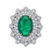 Lulu Tong Luxury S925 Silver Simulated Emerald-Cut Oval High Carbon Diamond Jewelry