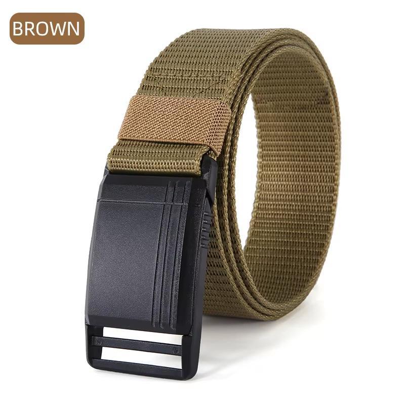 Belt Quick Release Outdoor Belt Soft Real Nylon Sports Accessories Men And Women Black Belt