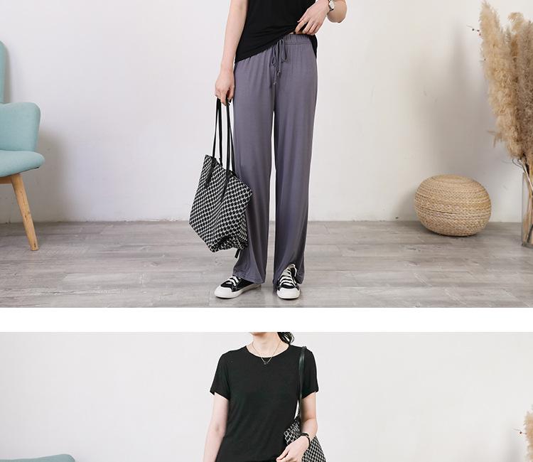 Women's Modal Short-Sleeve T-Shirt and Shorts Casual Two-Piece Suit