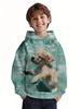 New Animals Hoodie Cute Dog Pattern 3d Print Autumn Fashion Comfort Pullover Long-sleeve Hoodie Outdoors Children's Clothing Boy