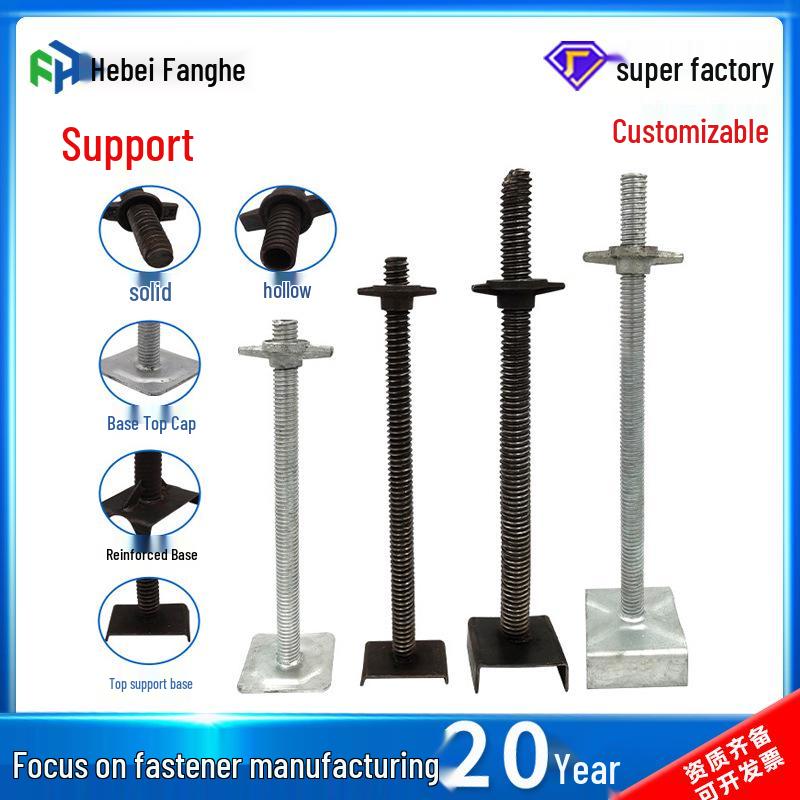 Galvanized Threaded Rod Frame: Solid and Hollow Pipe Scaffolding Support Hollow Top Support M33